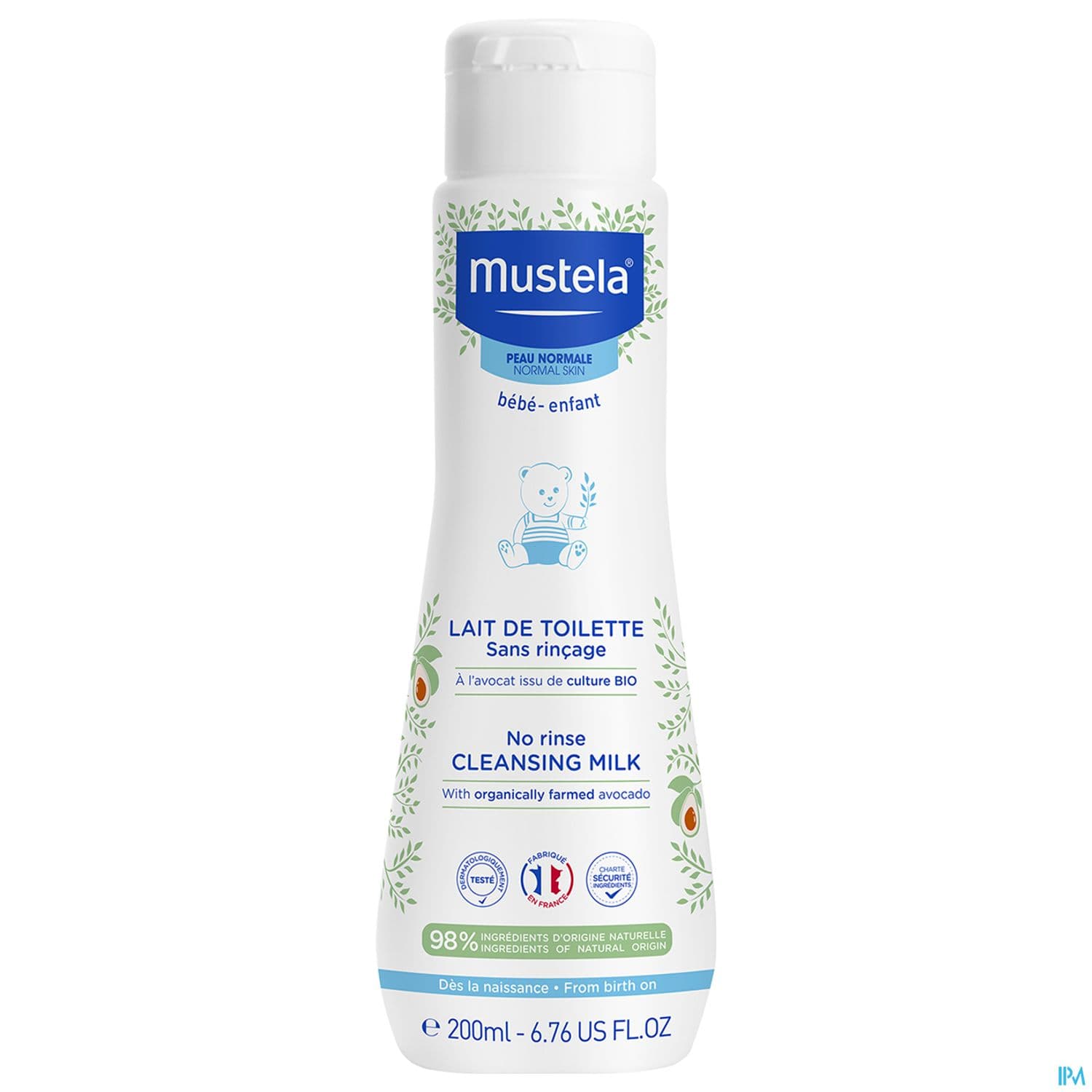 Mustela Pn Lait Toilette S/rincage 200ml