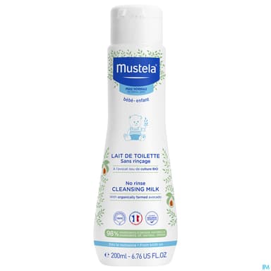 Mustela Pn Lait Toilette S/rincage 200ml