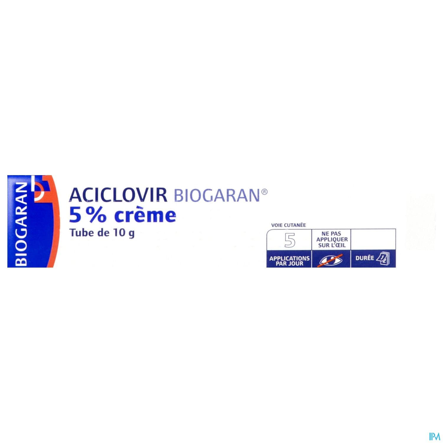 Aciclovir Biogaran 5% Creme 10g
