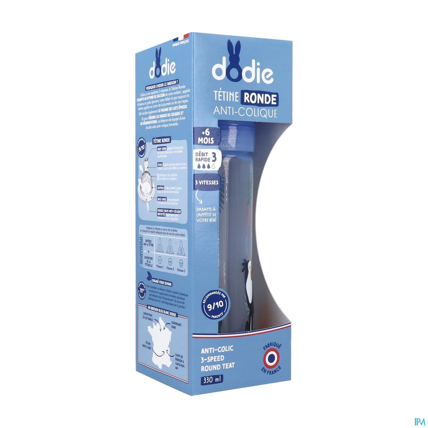 DOD BIB INIT+330ML BLE POMPIER +6M