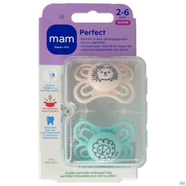 SUCET MAM PERFECT SIL 2-6M X2