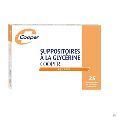 Cooper Suppositoire Glycerine Adulte Vrac 25