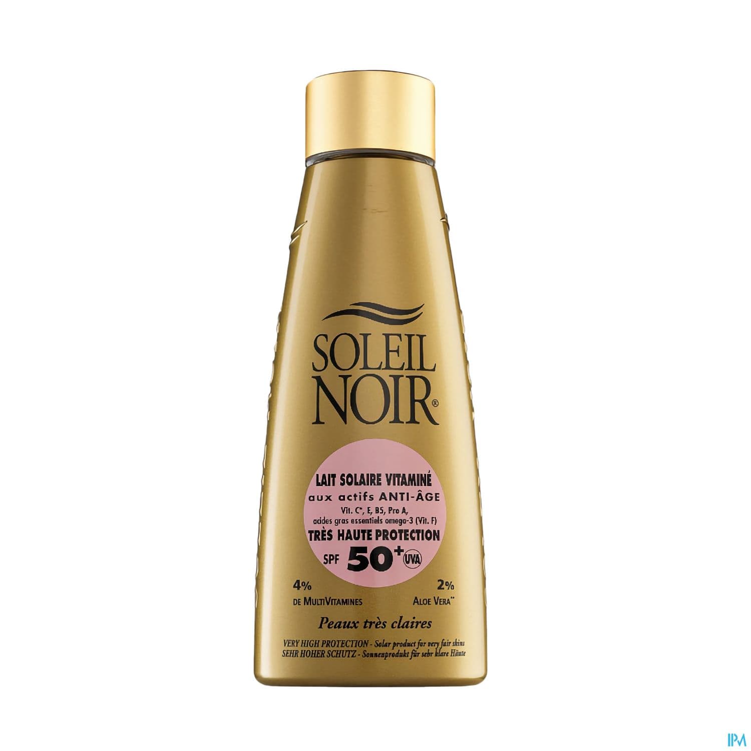 Soleil Noir Lait Solaire Vitamine Ip 50+ Tres Haute Protection 150ml