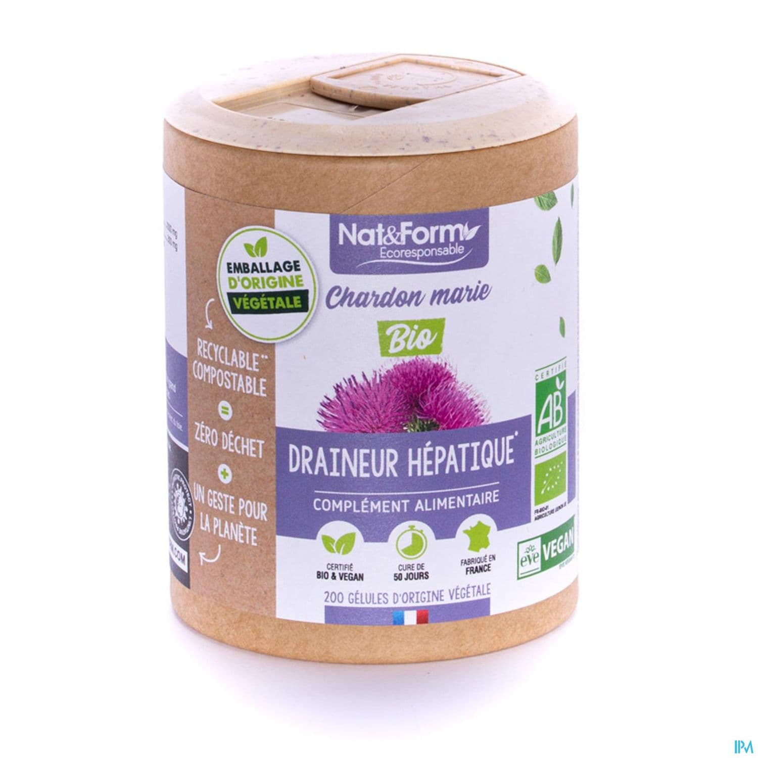 Nat Et Form Ecoresponsable Chardon Marie Bio Gelule Vegetale 90