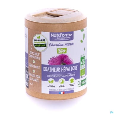 Nat Et Form Ecoresponsable Chardon Marie Bio Gelule Vegetale 90