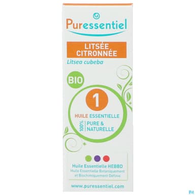 Puressentiel Huile Essentielle Litsee Citronnee Bio 10ml