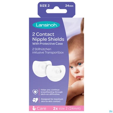 LANSINOH BOUT SEIN T2+ETUI PROT 2