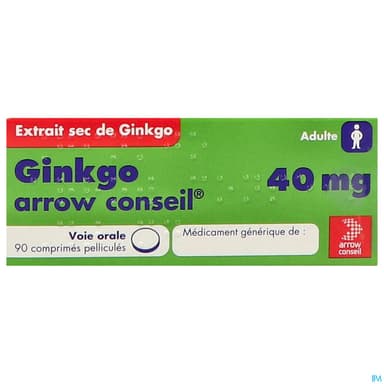 GINKGO 40MG ARROW CONSEIL CPR 90