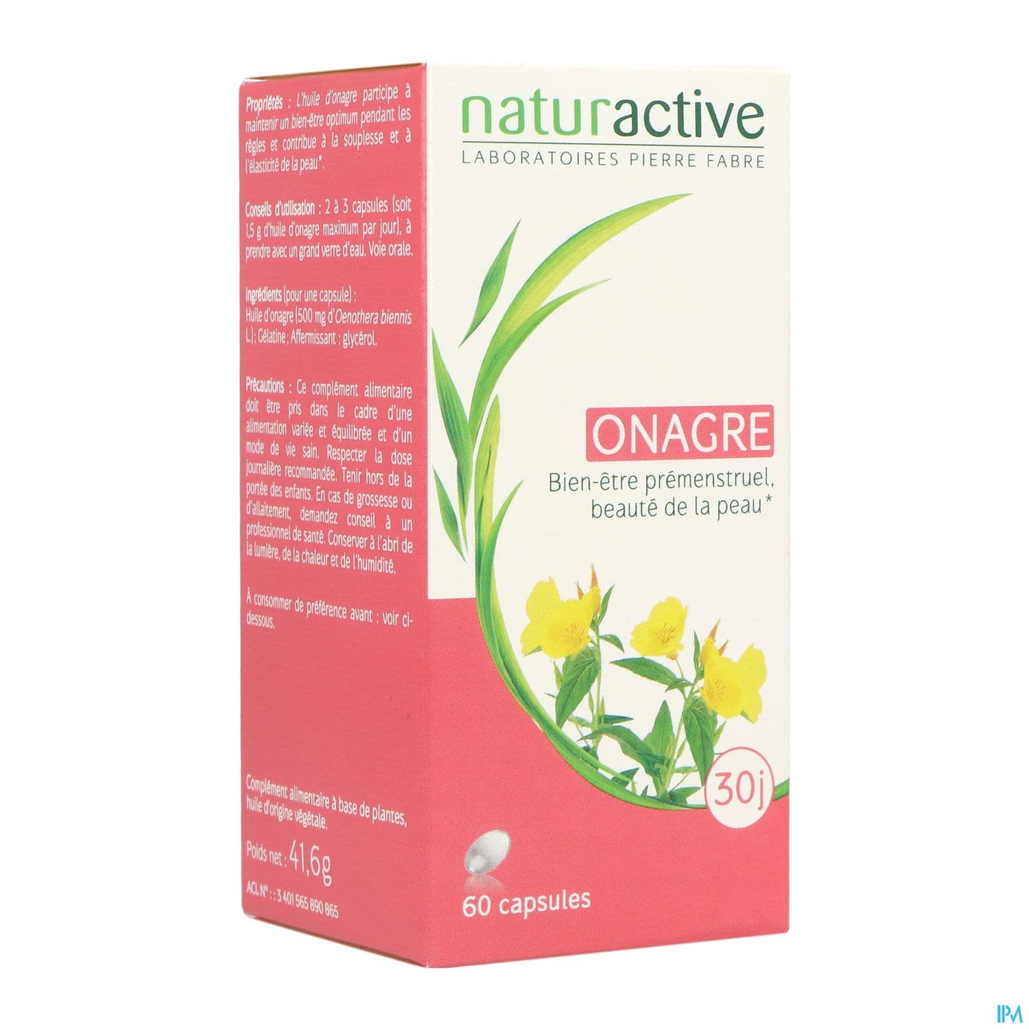 Naturactive Huile Onagre Capsule 60