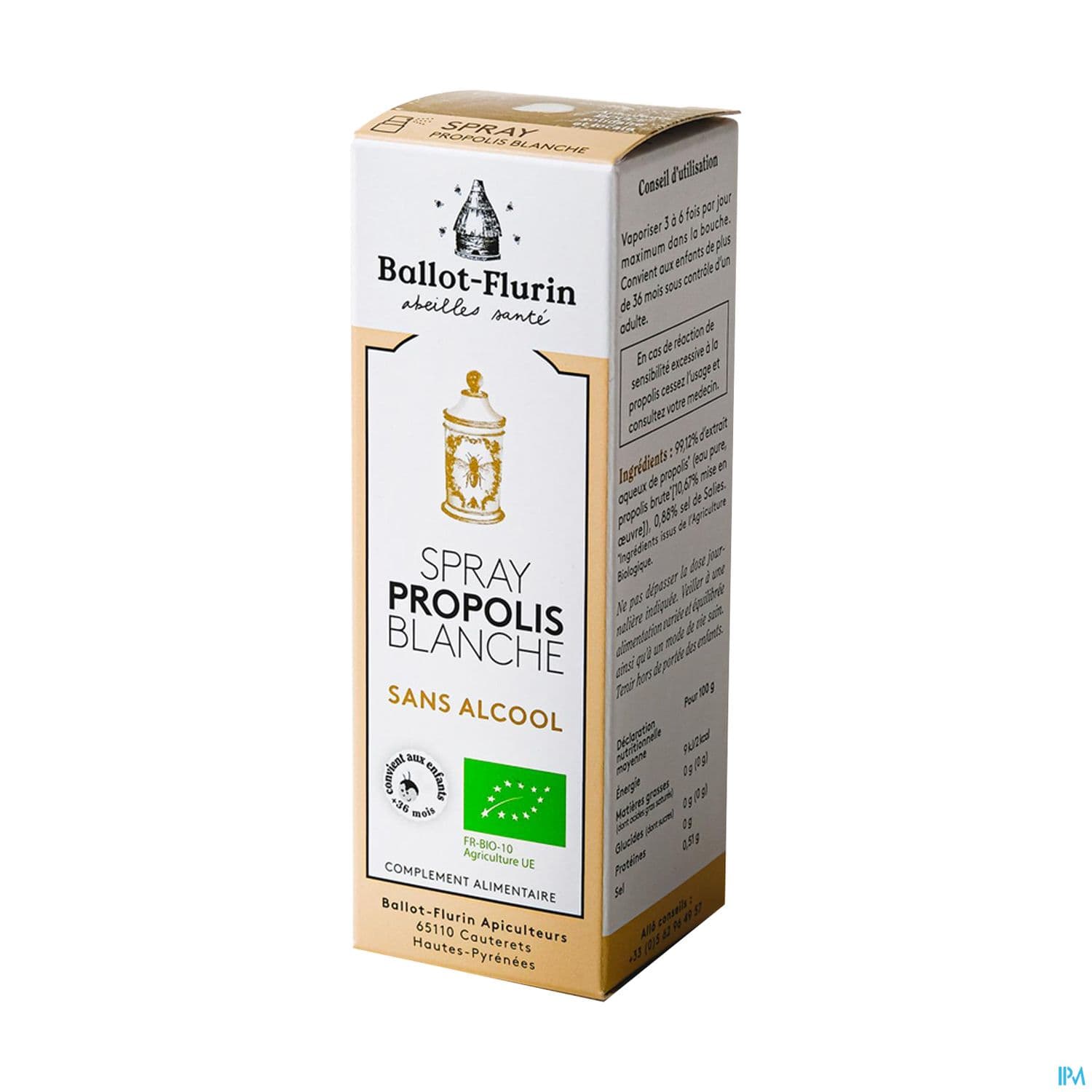 Ballot Flurin Spray Propolis Sans Alcool Bio 15ml