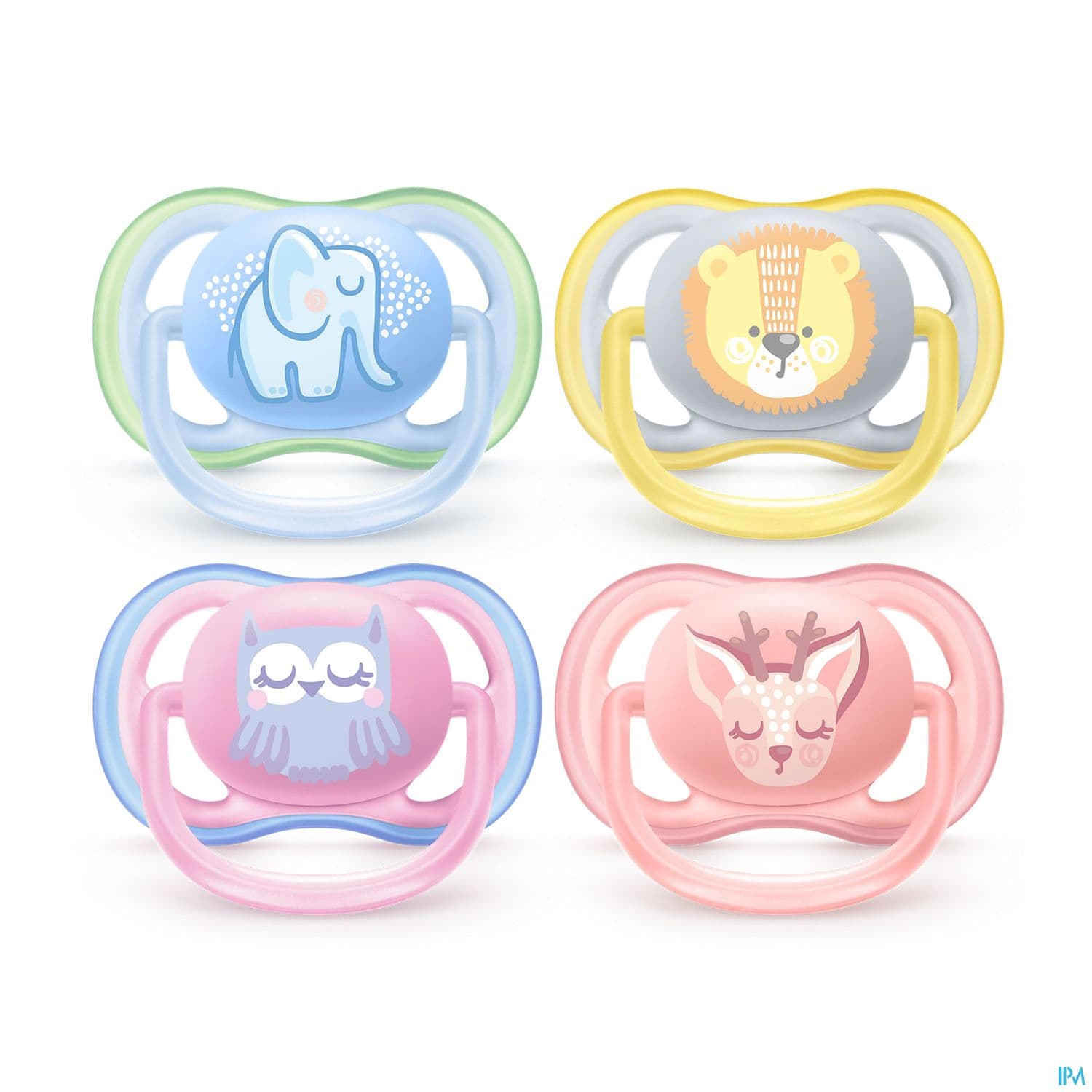 Avent Sucette Ultra Air Mixte Animaux 0/6mois Scf085/05 X2