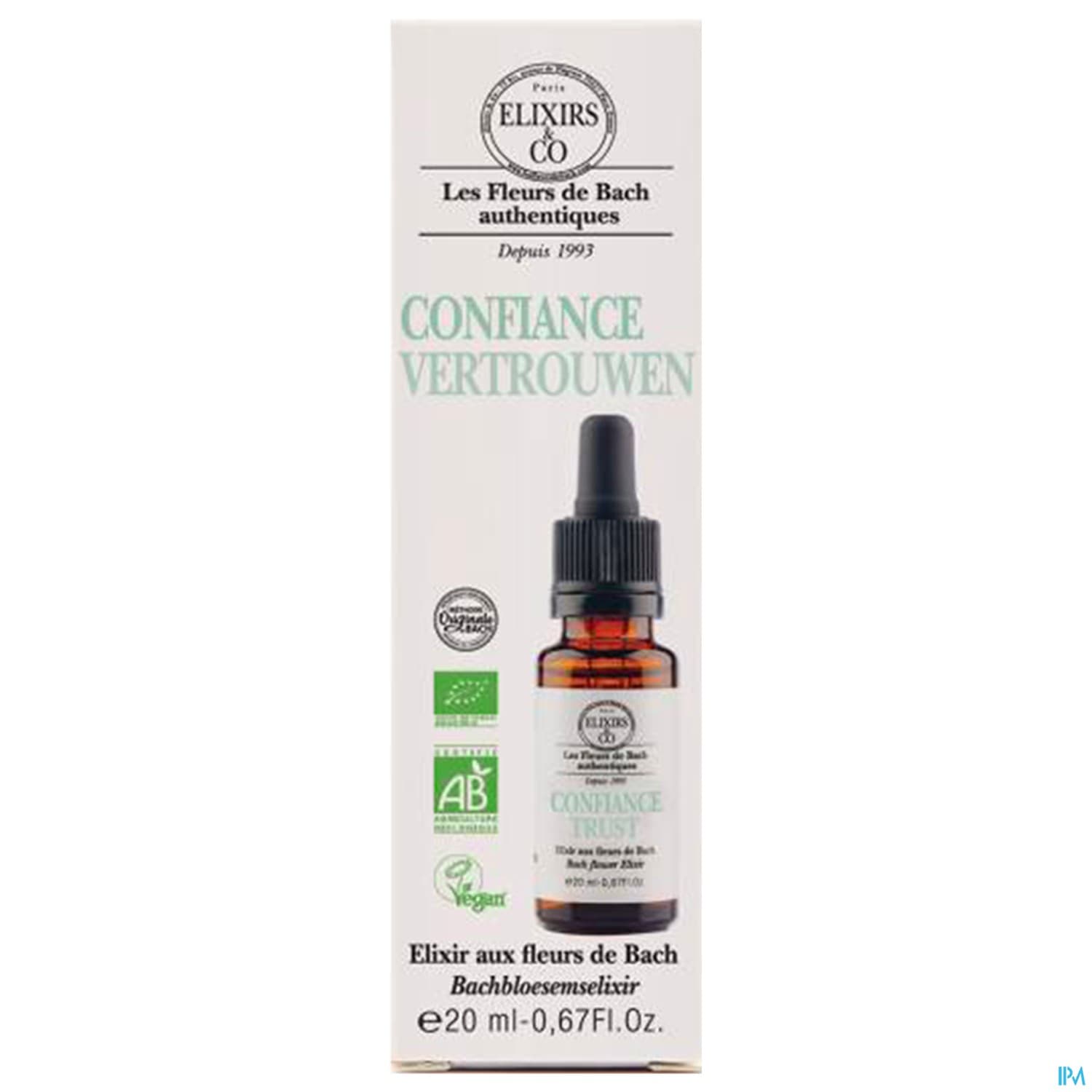 Elixirs Co Les Fleurs De Bach Confiance Bio Gouttes 20ml