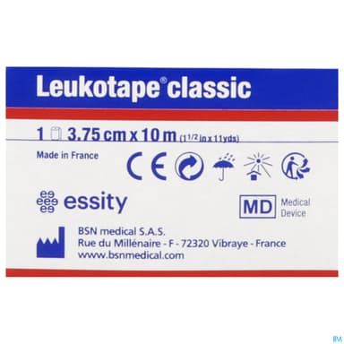 BDE LEUKOTAPE CL BLEU 10MX3,75CM