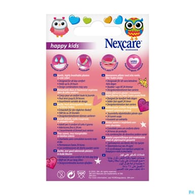 3m Nexcare Happy Kids Pansement Licorne 20