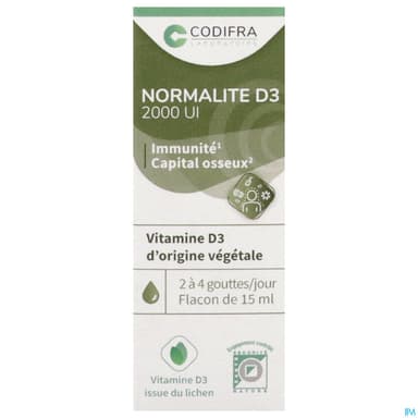 Codifra Normalite D3 2000ui Gouttes 15ml