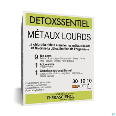 Therascience Detoxssentiel Metaux Lourd Gelule 40 + Sac 10