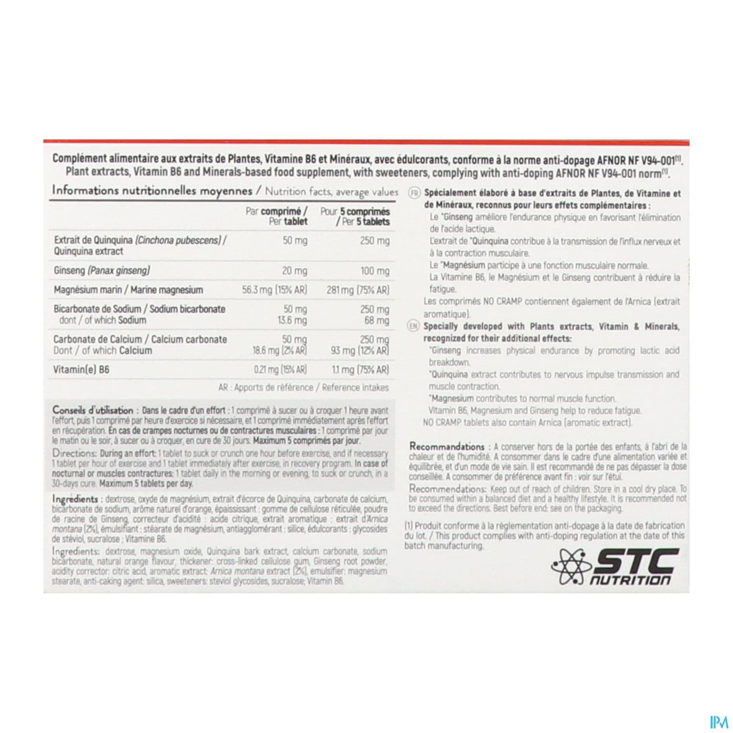 STC NO CRAMP ORANG CPR CROQ 30