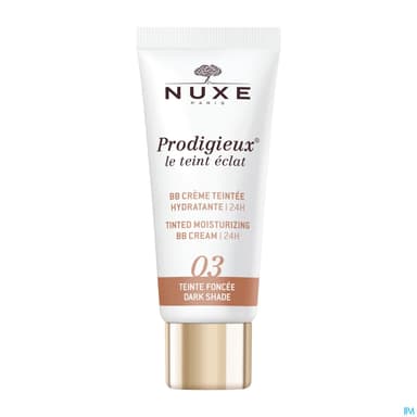 Nuxe Prodigieux Le Teint Eclat Bb Creme Teintee Hydratante 24h Teinte Foncee Tube 30ml