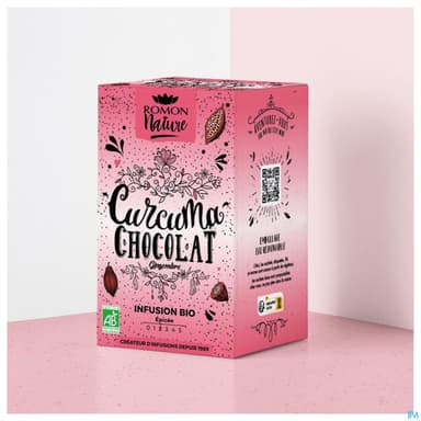 Romon Nature Tisane Plaisir Curcuma Chocolat Bio Infusette 1g7 16
