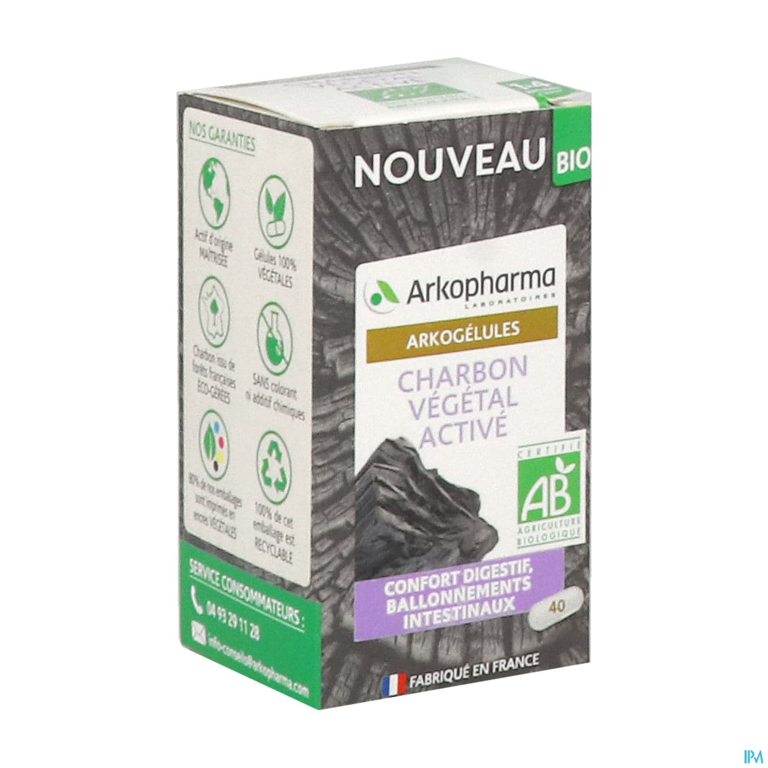 ARKOG CHARBON VEGETAL BIO GELUL 40