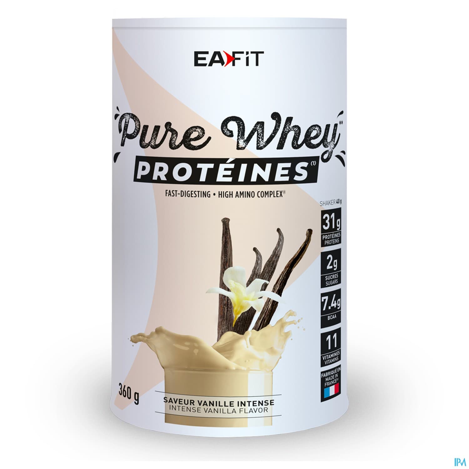 Eafit Pure Whey Poudre Pour Boisson Vanille Intense 360g
