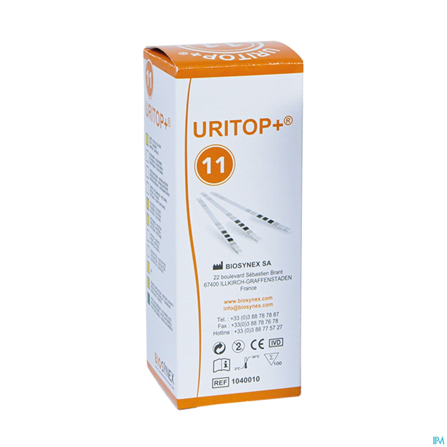 URITOP+ 11 BANDELETTE URINAIRE 100