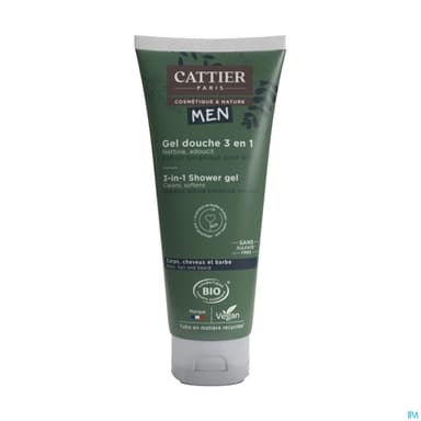 CATTIER MEN GEL DCHE 3EN1 200ML