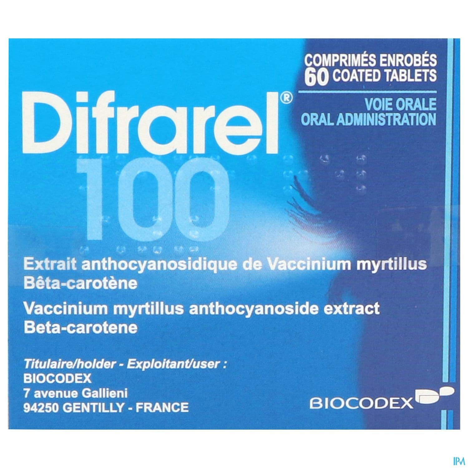 Difrarel 100 Comprime 60