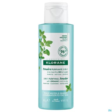 KLORANE PDR NETT MENTHE AQUA 50G