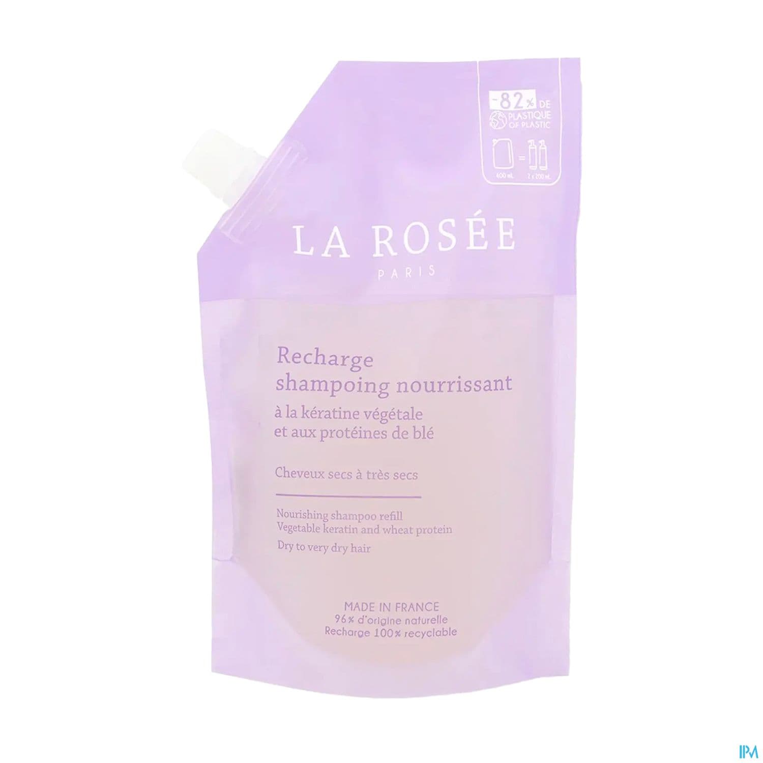 La Rosee Shampooing Nourrissant Proteine De Ble Recharge 400ml