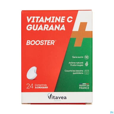 Vitavea Vitamine C + Guarana Comprime Croquer 12 X2