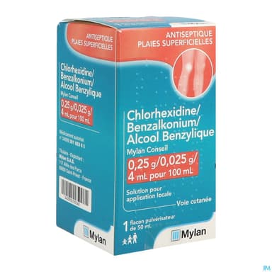 Chlorhexidine Benzalkonium Alcool Benzylique Viatris Conseil Solution Pour Application Locale 50ml