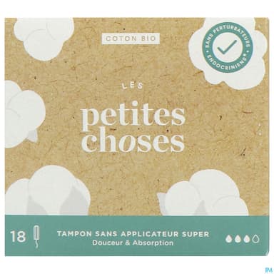 Les Petites Choses Tampon Bio Sans Applicateur Flux Super 18