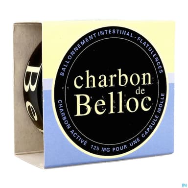 Charbon Belloc 125mg Capsule Molle Boite Metal 36