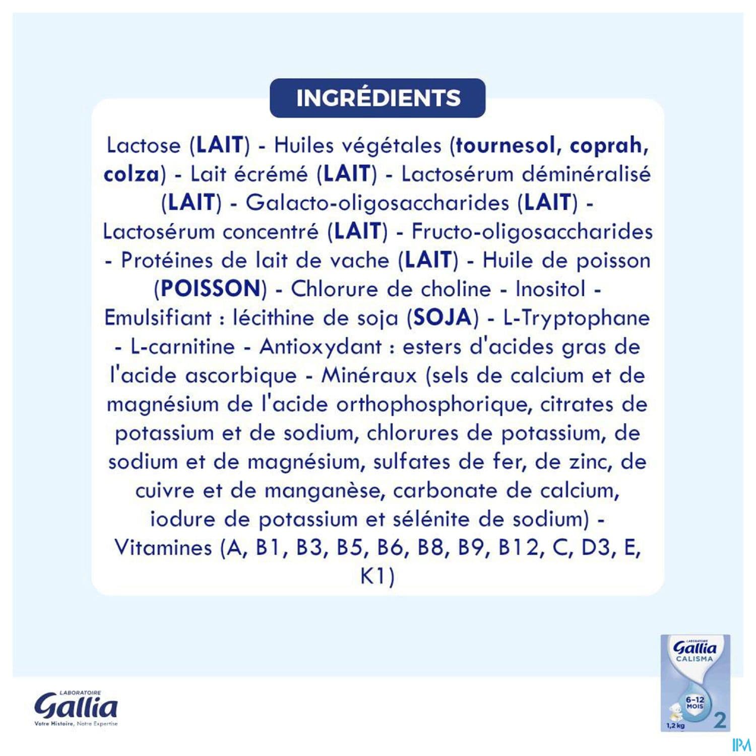Gallia Calisma 2eme Age 1200g