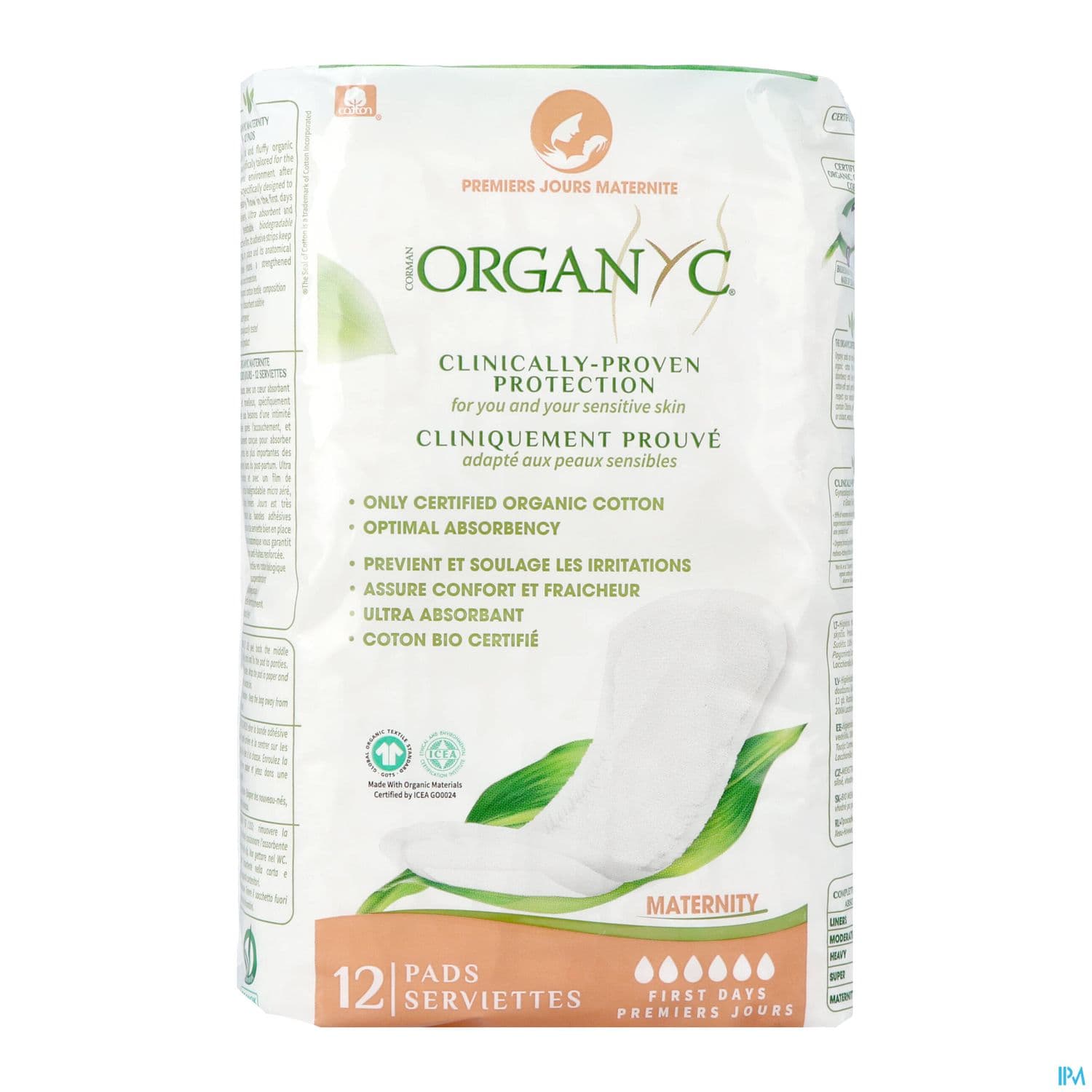 ORGANYC MATERNITY 1ER JOURS 12U