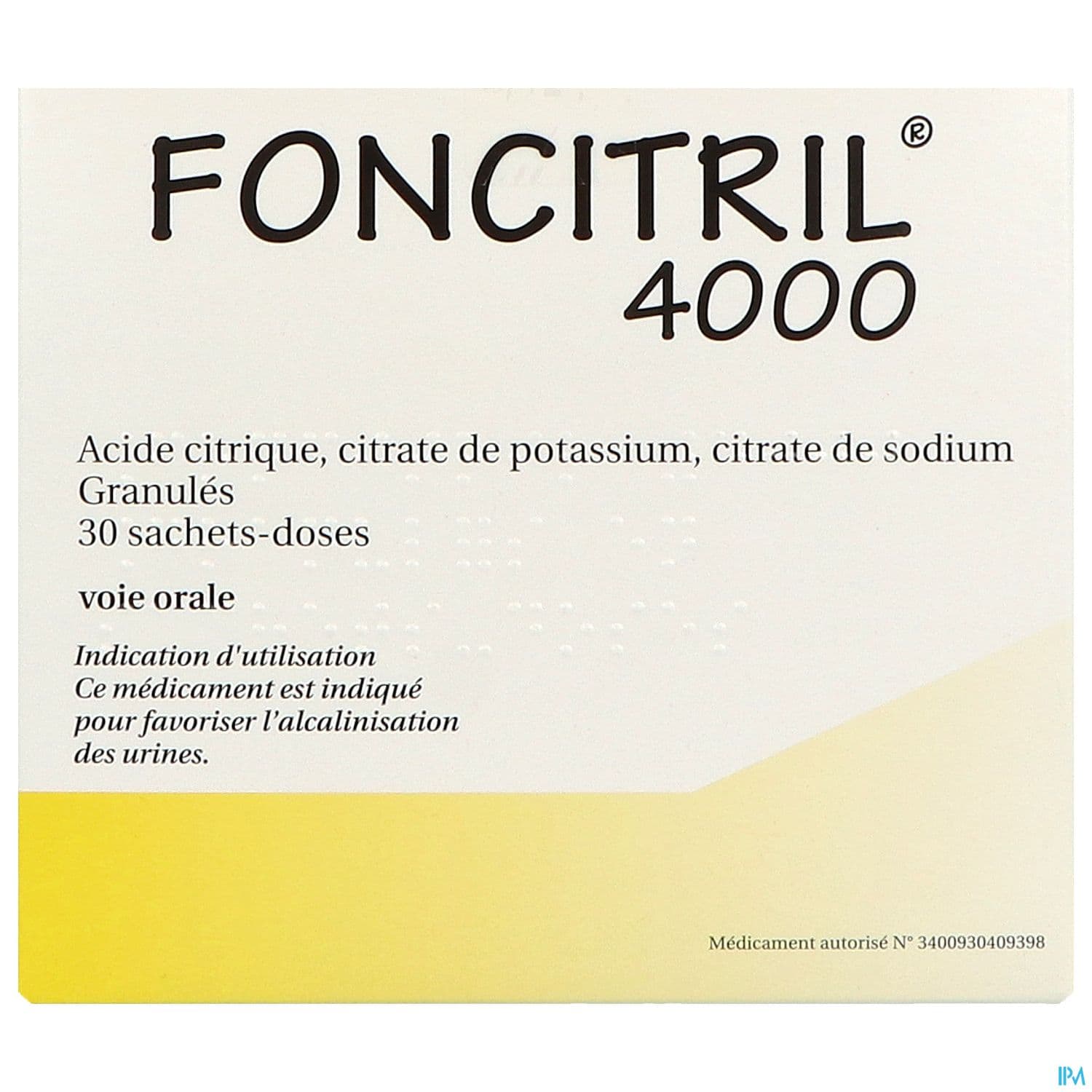 FONCITRIL 4 000 SACHET 30
