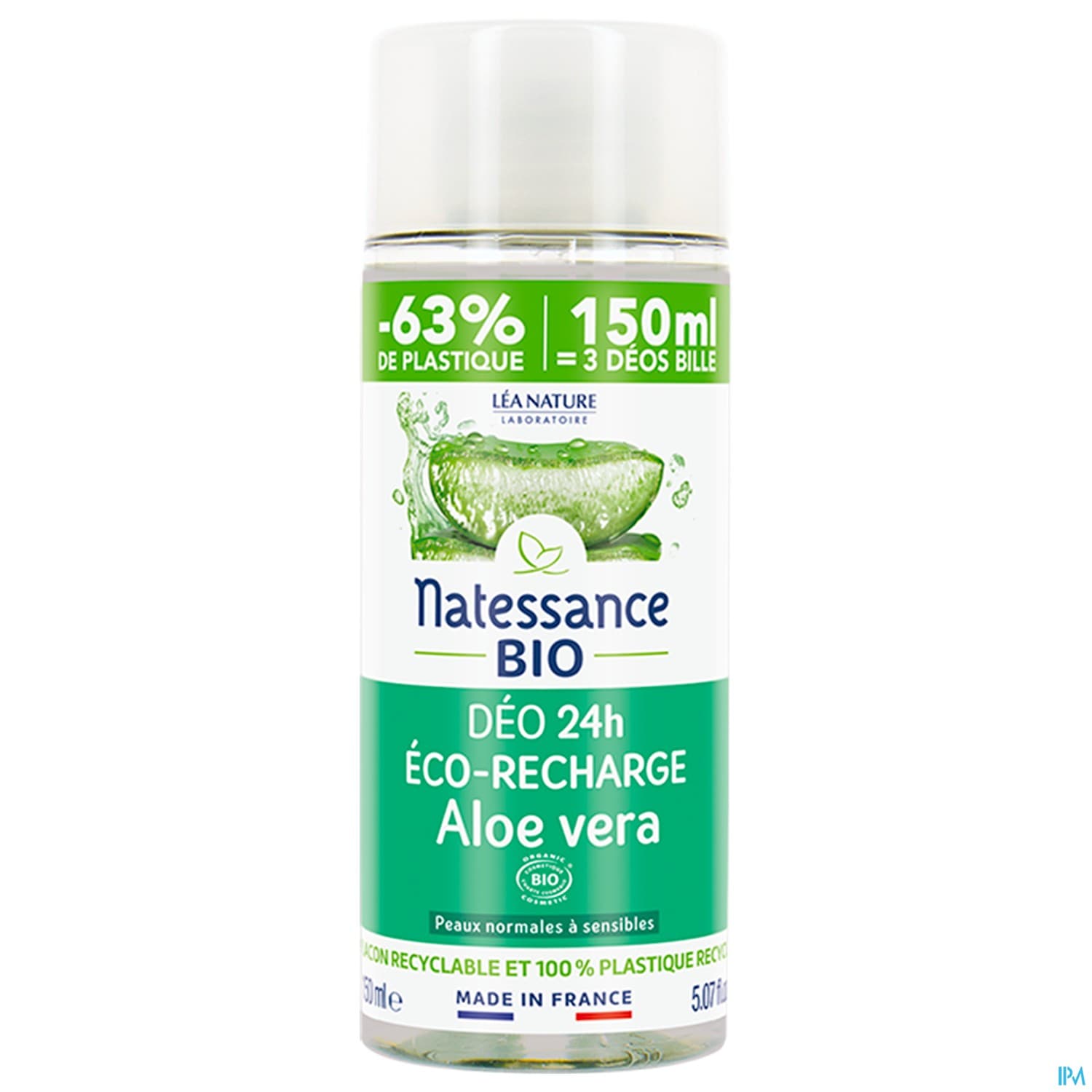 Natessance Bio Recharge Deodorant Aloe Vera Bio 150ml