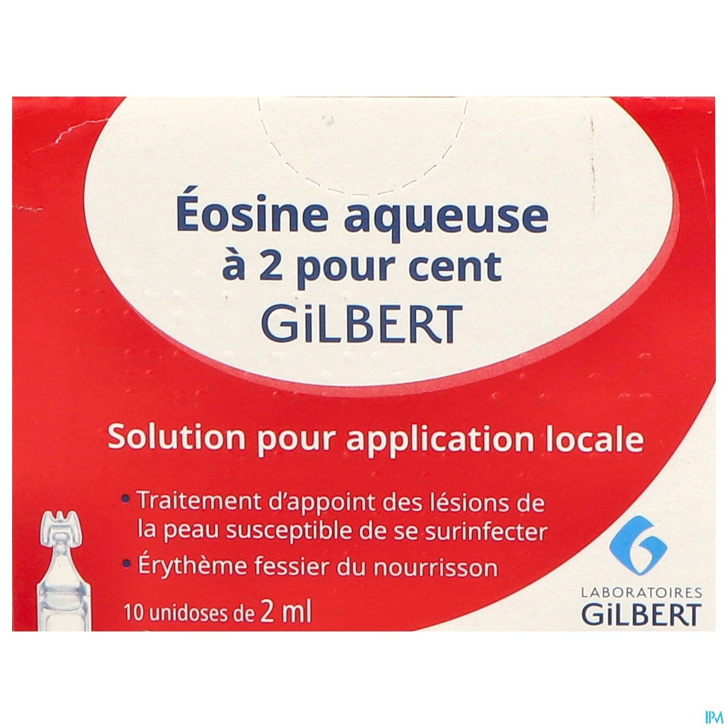 EOSINE AQUEUSE 2% GILBERT 2ML 10