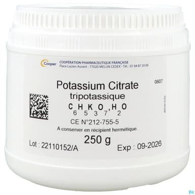 POTASSIUM CITR TRIBAS COOP 250G