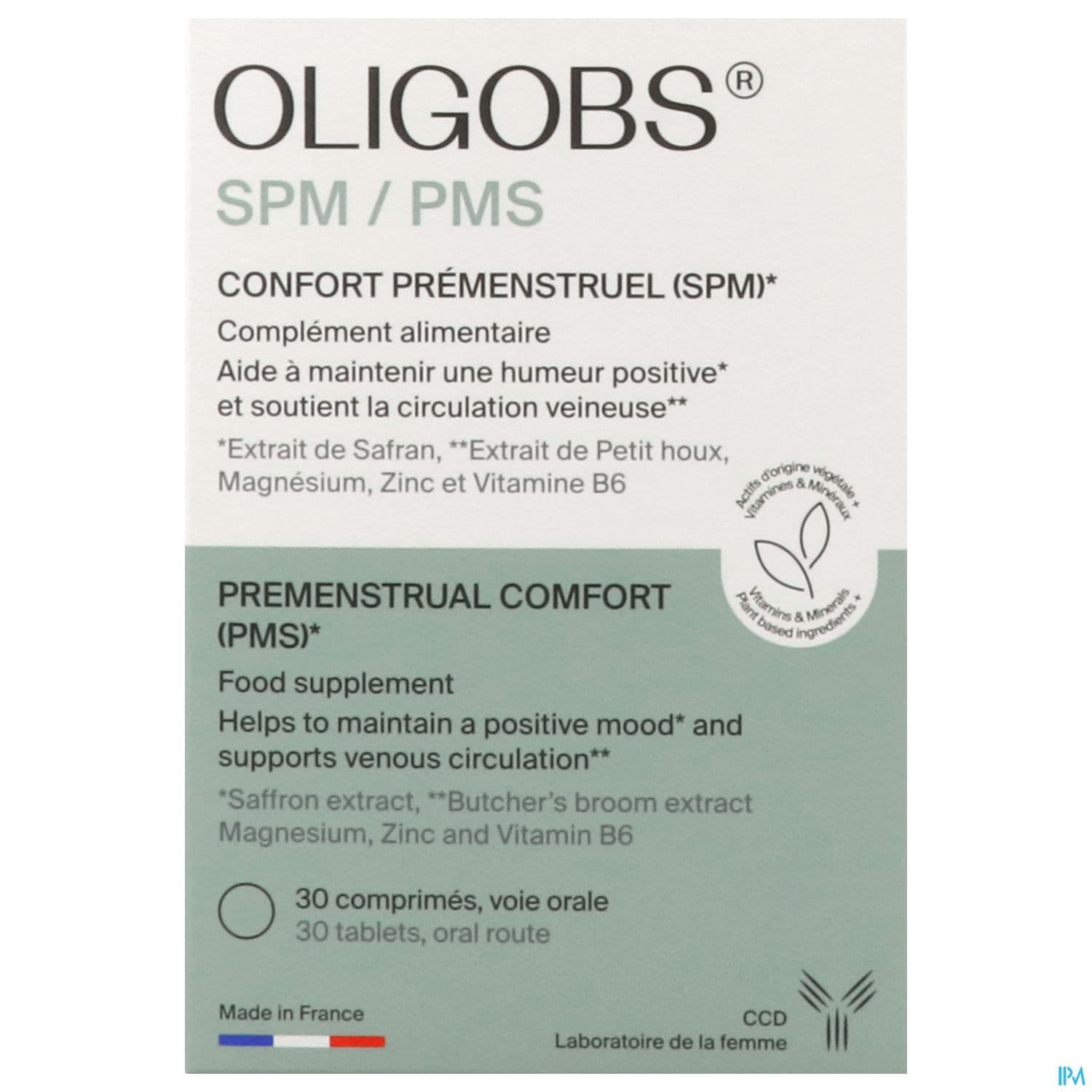 Oligobs Spm Confort Premenstruel Comprime 30