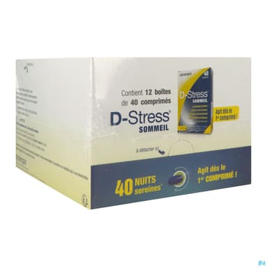 Synergia D Stress Sommeil Comprime 40 Presentoir 12
