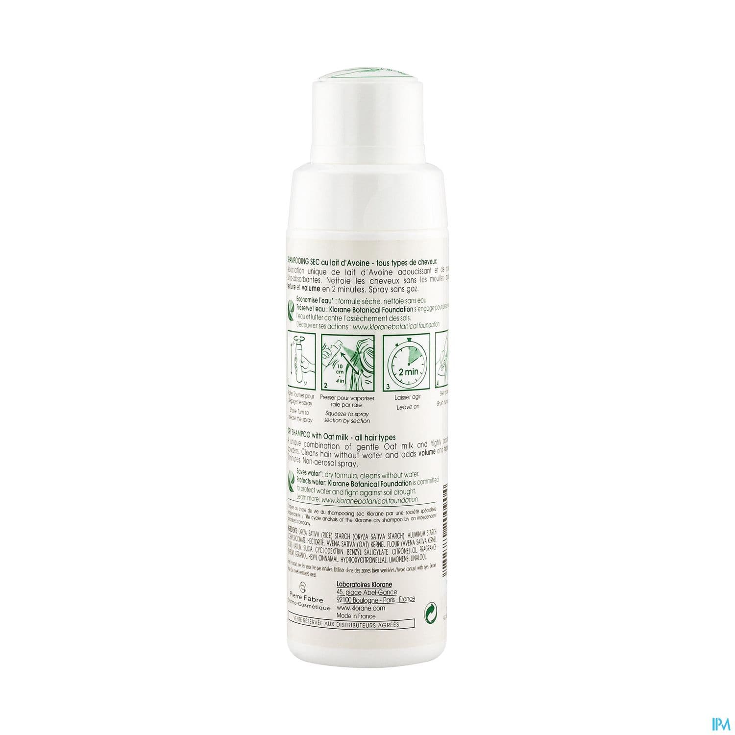KLORANE SH SEC AVOINE PDR SPR 50G