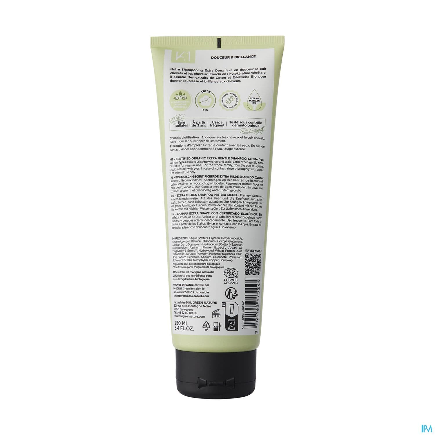 MKL SH DOUX BIO 250ML