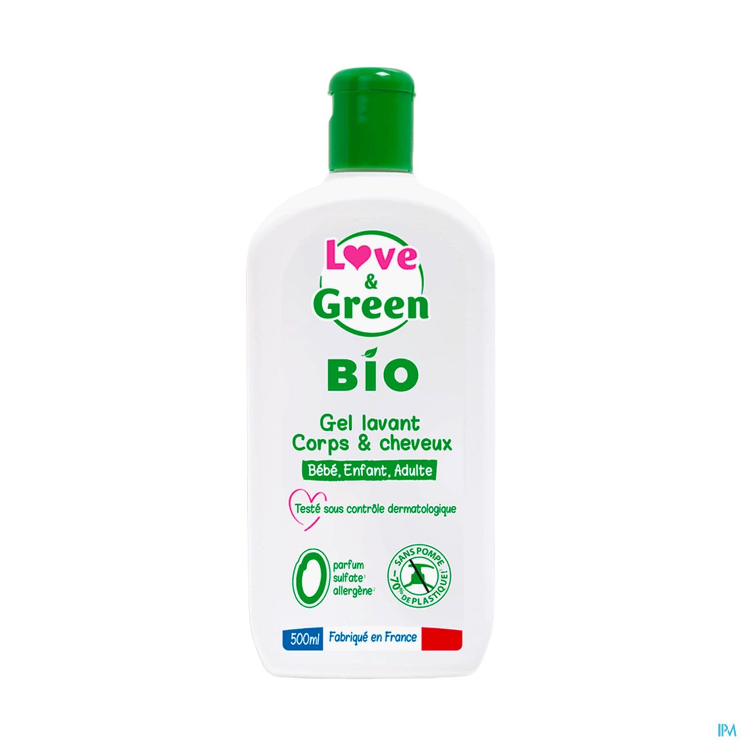 Love Green Bio Gel Lavant Corps Et Cheveux 500ml