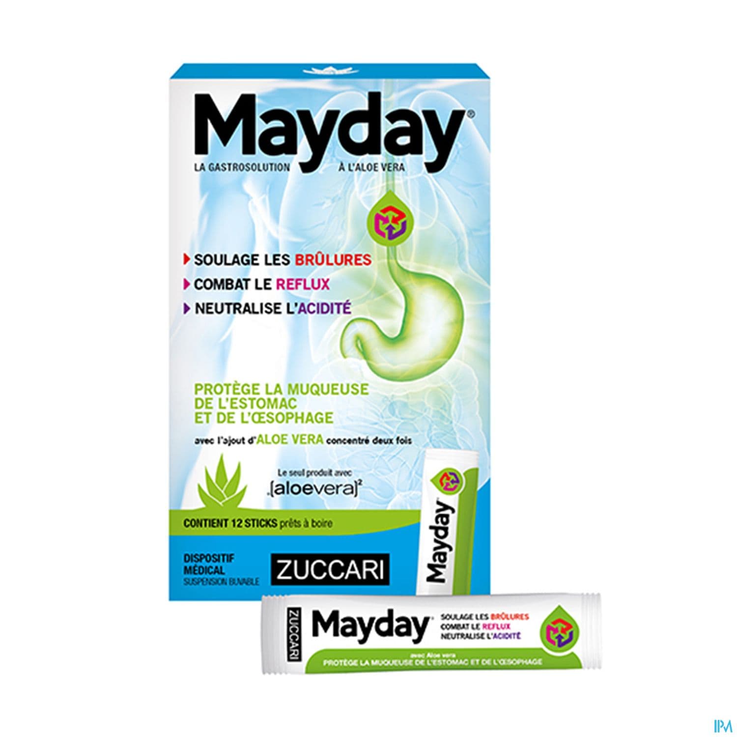 ALOE VERA MAYDAY REFLUX STICK 12
