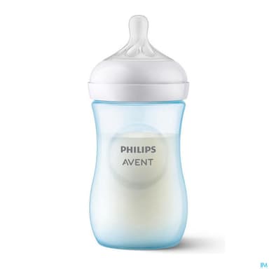 BIB AVENT NAT RESPONSE 260ML BLEU