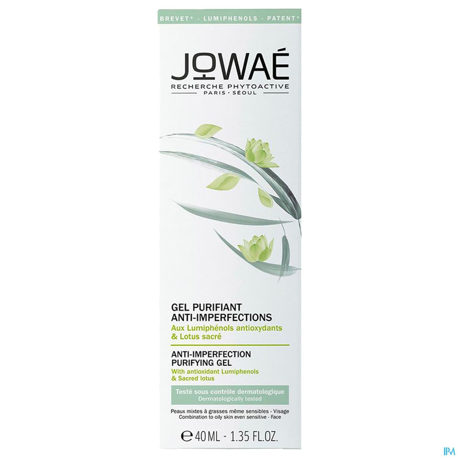 JOWAE GEL PURIFIANT A/IMPERF 40ML