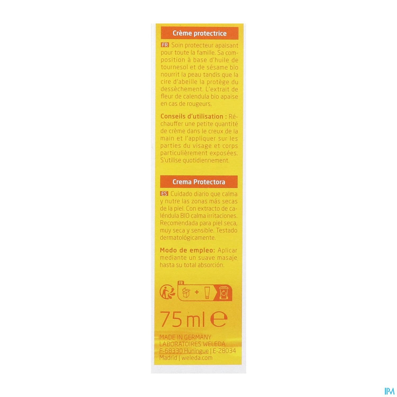 WELEDA CALENDULA CR PROT AD/ENF 75