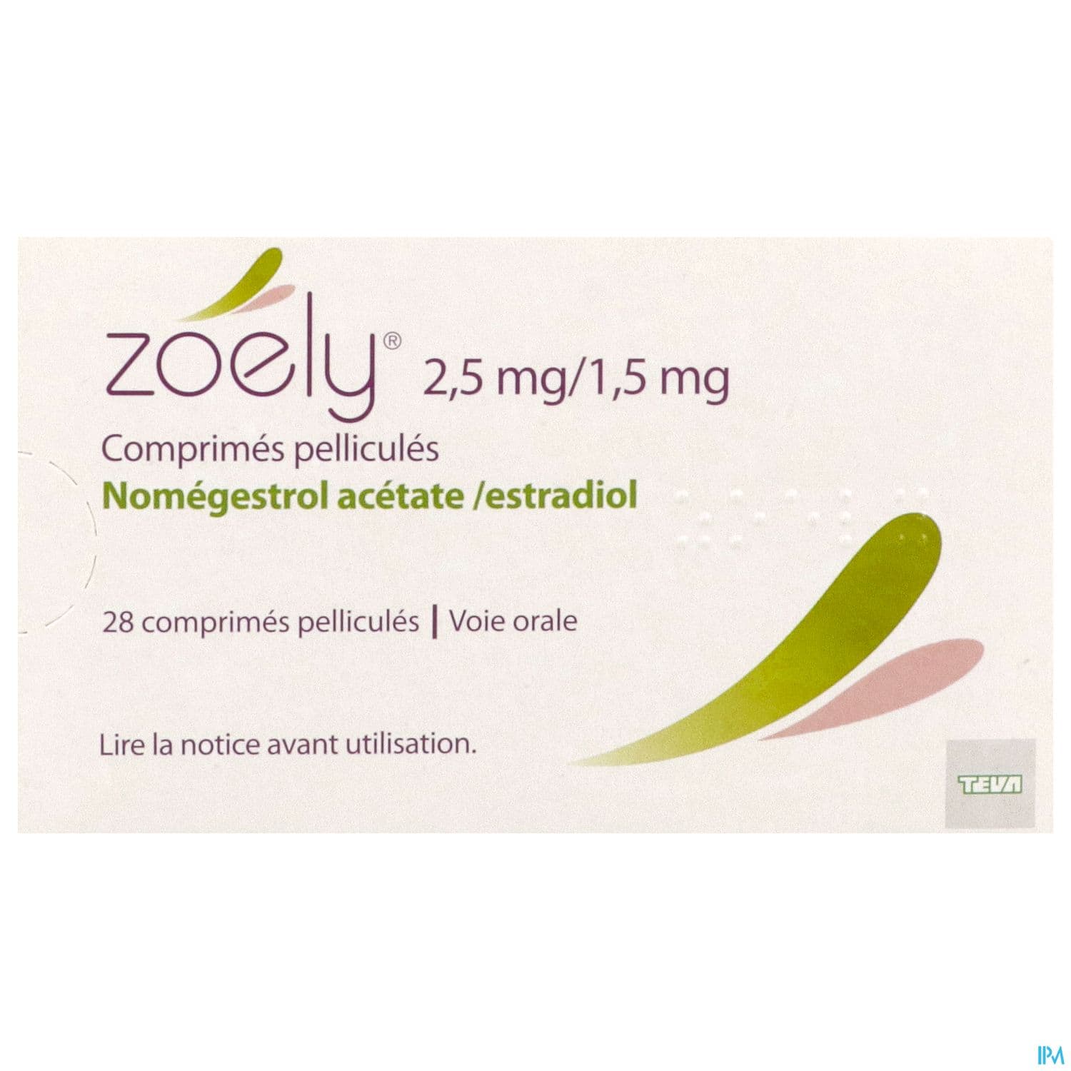 Zoely 2mg5/1mg5 Comprime 28 X1
